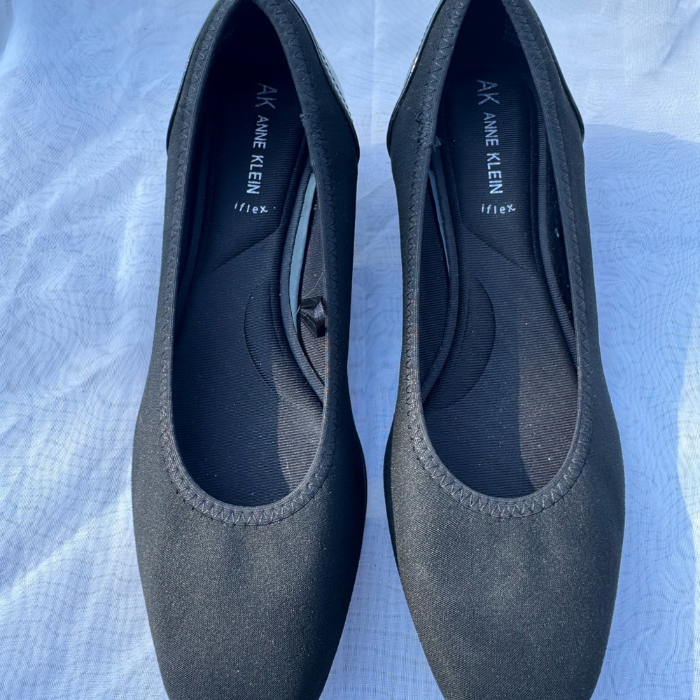 Anne Klein Black‎ Square-Toe wedged heel - Picture 2 of 5